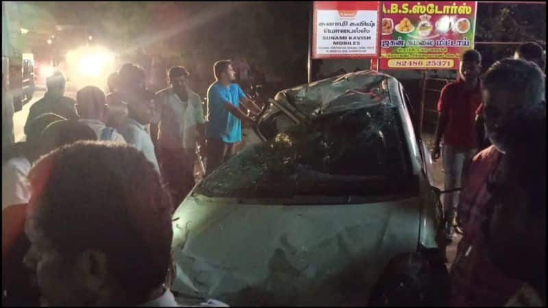 one person highly injured who did drunk and drive in dindigul district vel