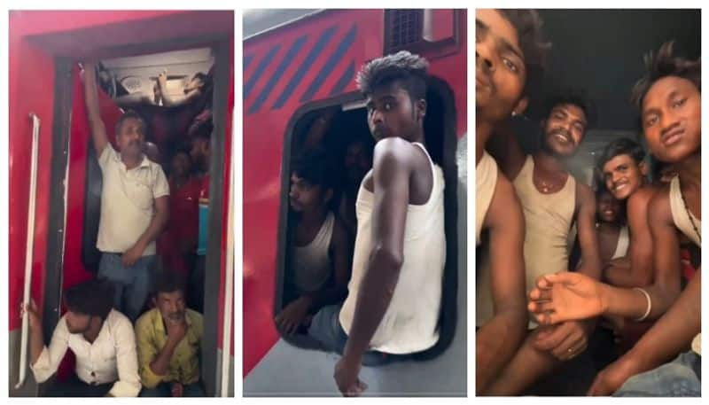 The video of Janseva Express rush has gone viral on social media