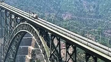 World s Highest Railway Bridge Railways conducts successful trial run on Chenab Rail Bridge iwh