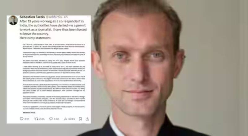 French journalist Sebastien Farcis claims 'forced to leave India' after permit renewal denies; read statement