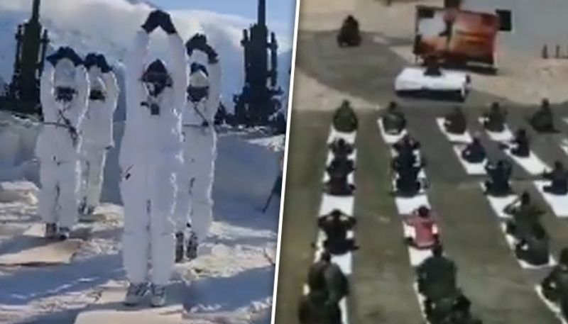 WATCH Indian armed forces celebrate Yoga Day 2024 in Leh, Ladakh and Sikkim gcw