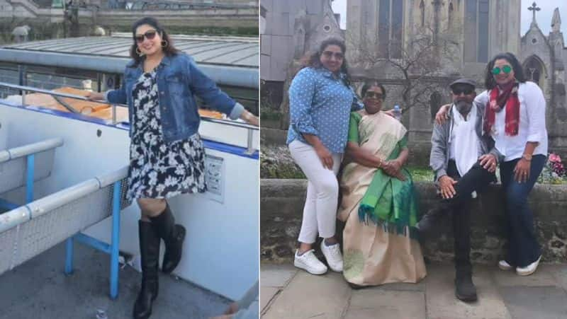 Vijayakumar London Trip with his daughters Anitha and Kavitha viral Photos gan