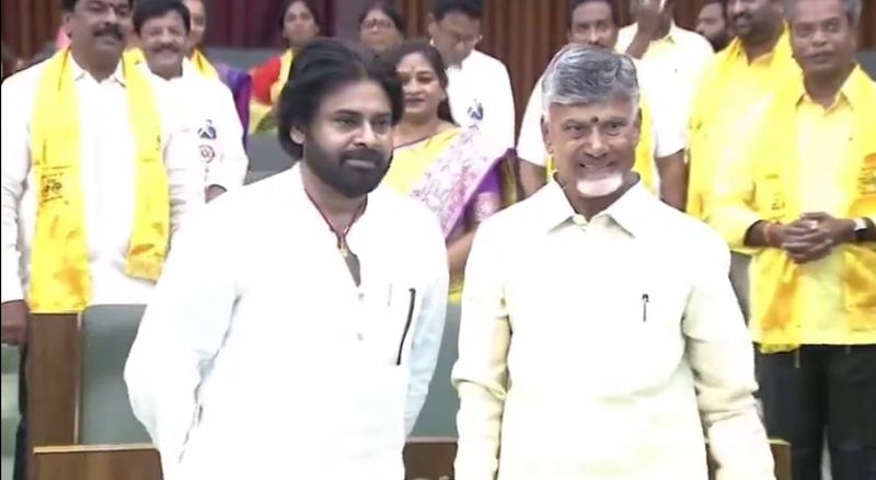 Chandrababu won the challenge.. entered Assembly as CM GVR