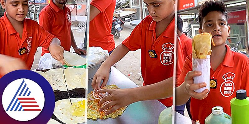 Twelve Years Old Boy Selling Cheapest Double Eggs Chicken Rolls In Noida roo