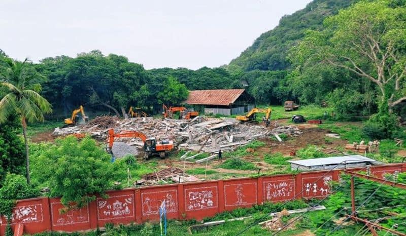 YSR Congress Party Office Demolition in Tadepalli AKP