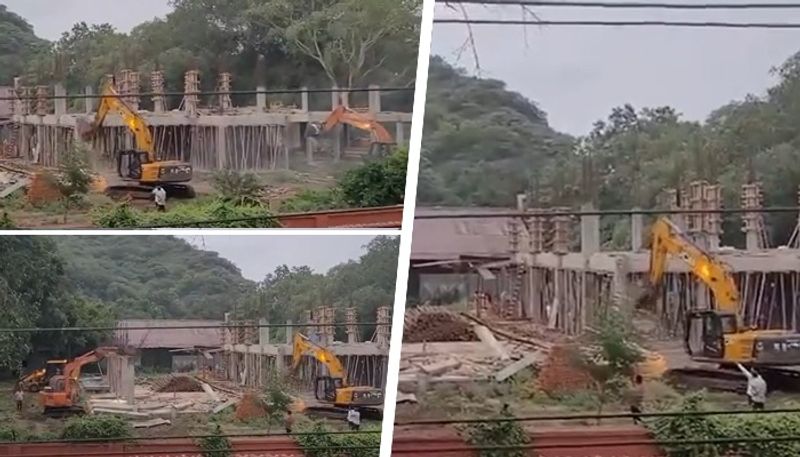 Andhra Pradesh: YSRCP's central office on 'illegally occupied' land in Guntur demolished (WATCH) AJR