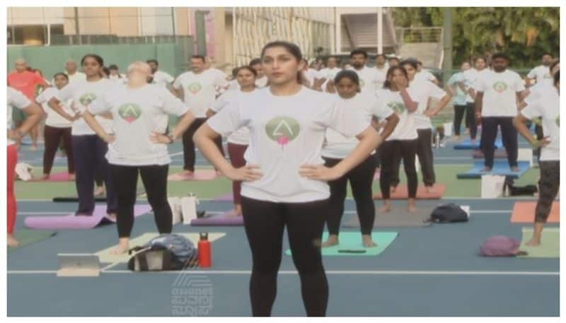 Aradhana Ram participate in International Yoga Day nbn