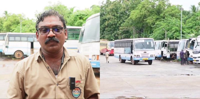 INTUC leader protest in Kanhangad KSRTC claiming will not co operate with breath analyzer test 