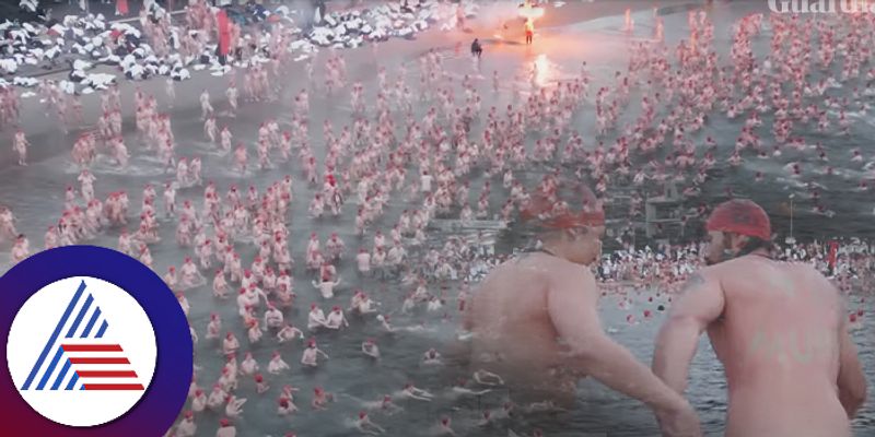 Dark Mofo solstice nude swim 2024 more than 3000 member participated at river derwent hobart ckm