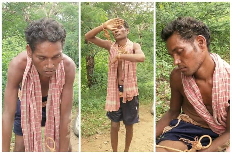 migrant person who try to theft a cow caught red-handed in dindigul district vel