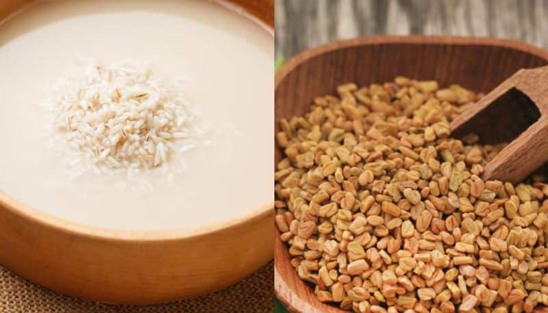 rice water and fenugreek for hair care