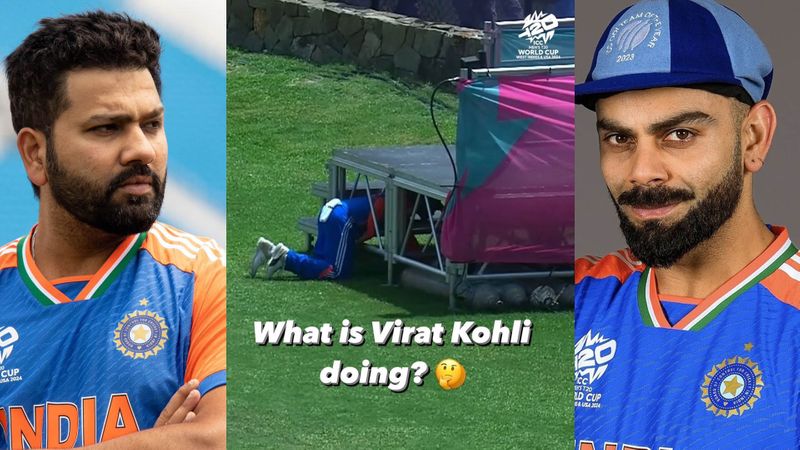 Gully scene at ICC ground.. Virat Kohli's work has been flooded with comments on the internet, rohit sharma too, Video RMA 