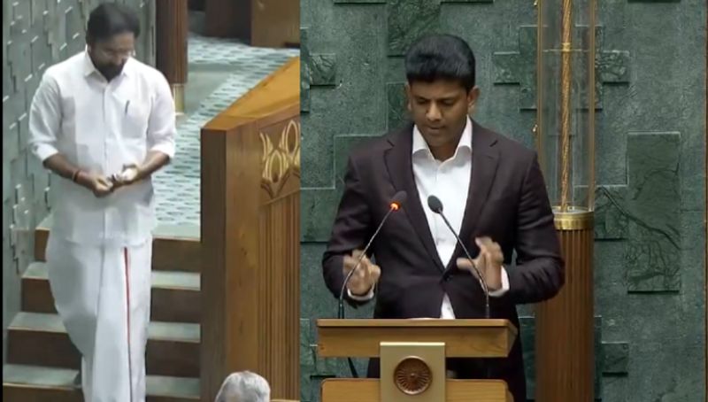 Kishan Reddy and Pemmasani Chandrashekar taking oath in Lok Sabha AKP