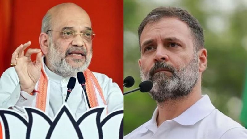 Why are they so arrogant when they lost the election amit shah slams Rahul Gandhi mrq