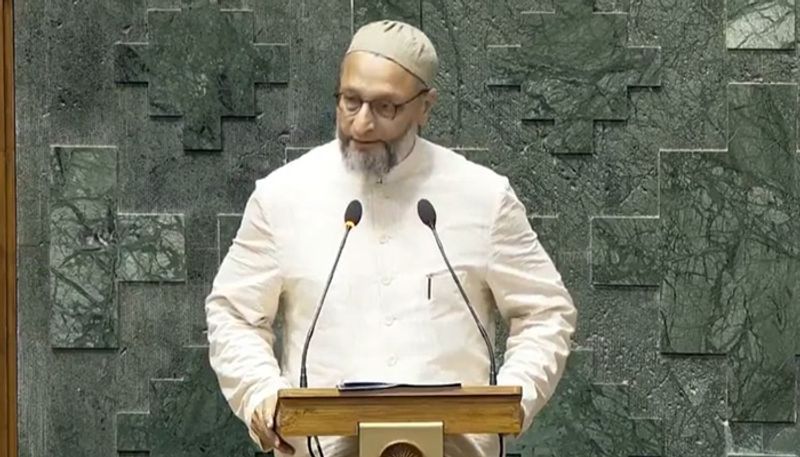 Shameful Outrage erupts as Owaisi says 'Jai Palestine' and not 'Jai Hindi' while take oath as Lok Sabha MP (WATCH) snt