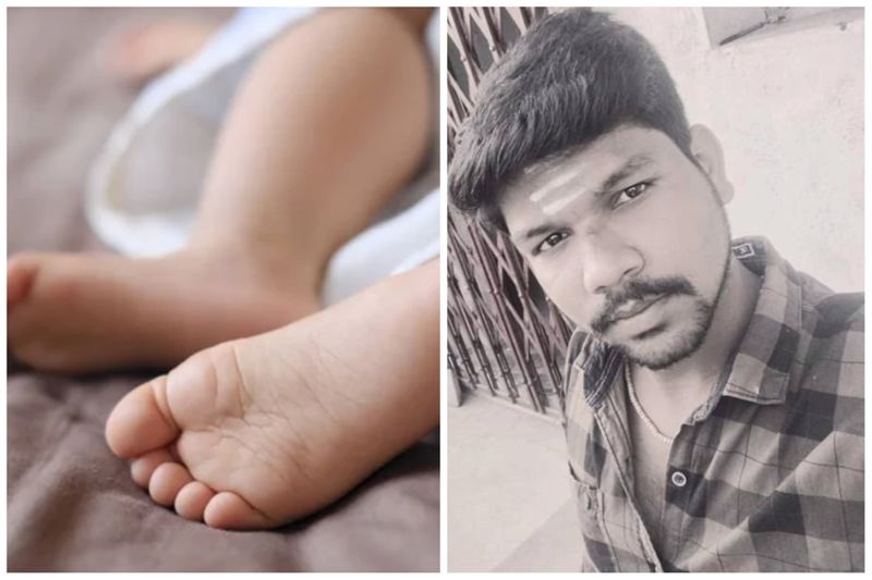 8 months old baby killed by father in madurai vel