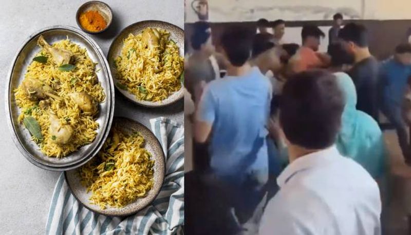 no chicken leg piece in biryani people throw chairs fight in wedding 