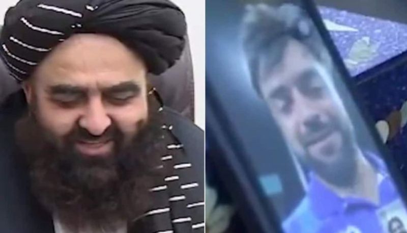 watch video afghanistan captain rashid khan receives call from taliban minister