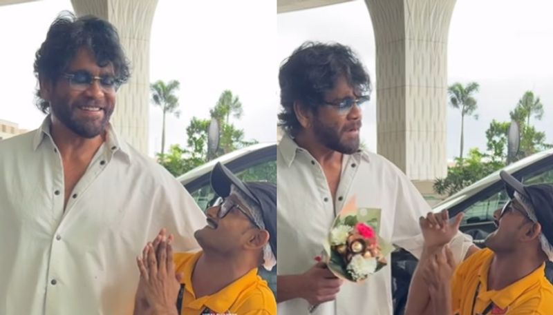 Nagarjuna meets fan who was shoved aside by his bodyguard, apologises vvk