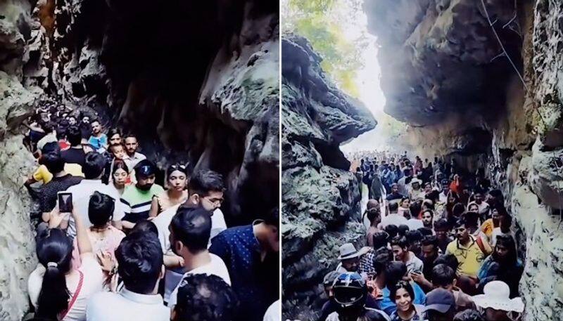 All thanks to vloggers': Overcrowded Dehradun's Robber's Cave sparks fury among netizens (WATCH) AJR