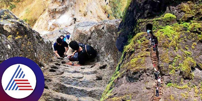 Best trekking place for adventurous people is Harihar Fort pav