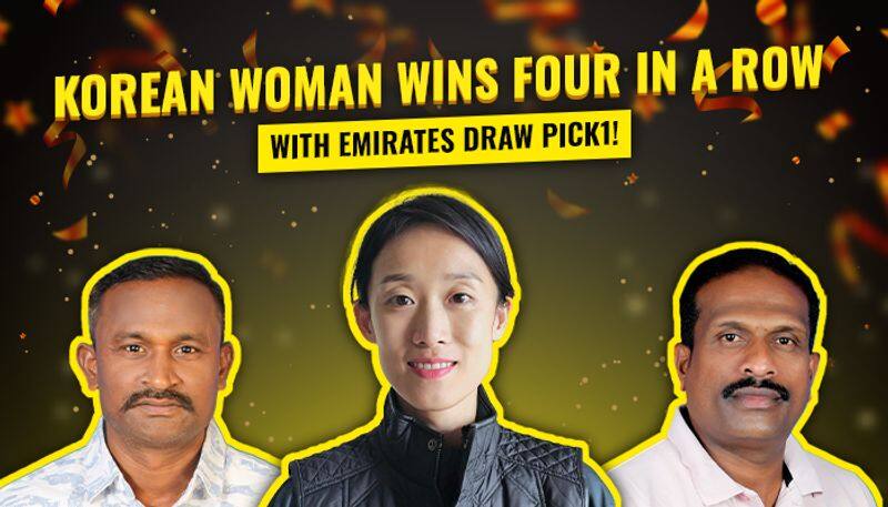 Korean woman wins four times in a week playing emirates draw pick1