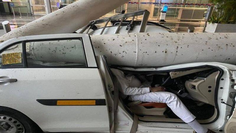 Indira Gandhi International Airport New Delhi One dead 4 injured in roof collapse flights cancelled  Civil Aviation Minister Ram Mohan Naidu Kinjarpu XSMN