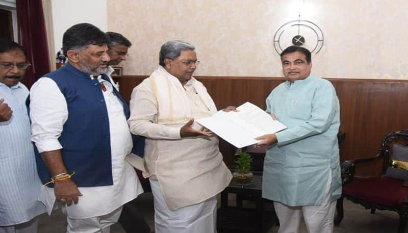 Karnataka CM Siddaramaiah Request to Union Minister Nitin Gadkari for Shiradi Tunnel grg 