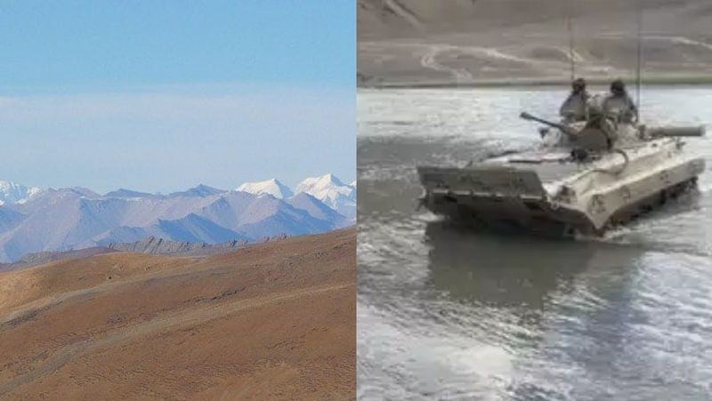 Five Troops on a Tank Were Swept Away While Crossing a River Close to the Chinese Border-rag