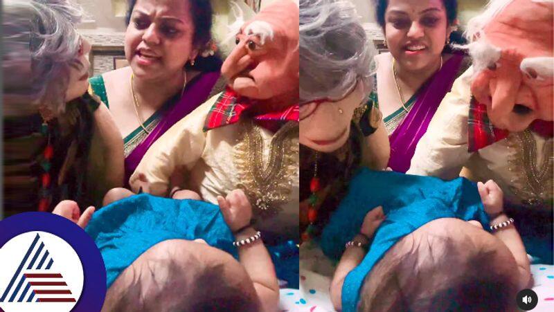 ventriloquist artist Indusree Raveendra introduced her daughter through Kokilajji and thata suc