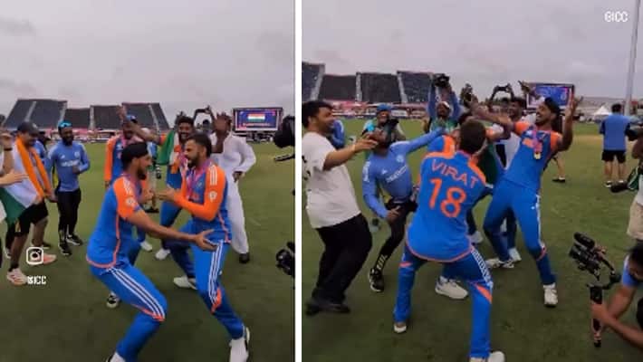 Virat Kohli wowed with Bhangra dance, he rocked the stage with Arshdeep and Rinku Singh, Here's the video RMA