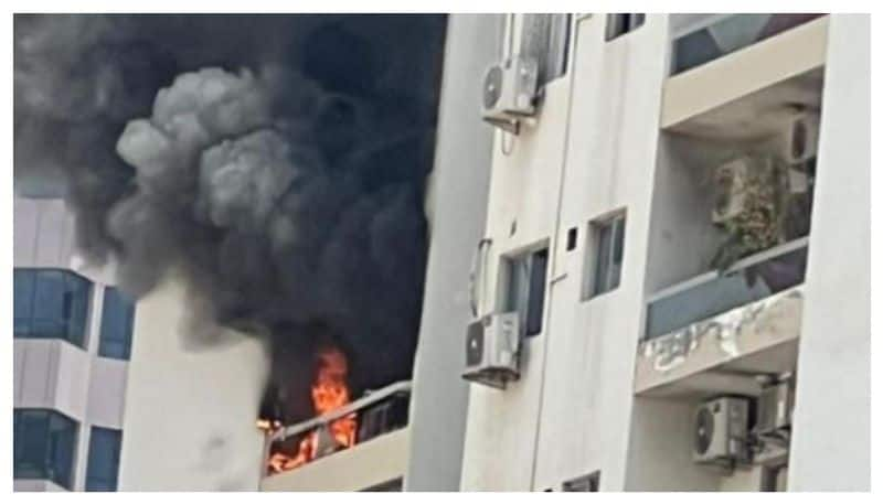 fire breaks out in a residential building in sharjah 