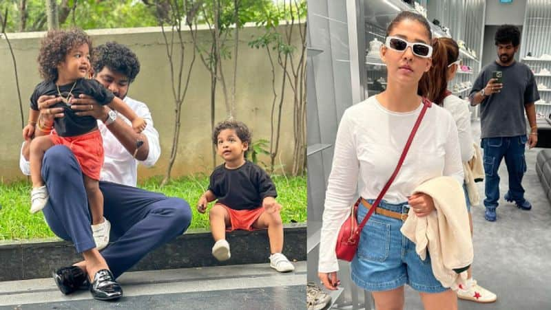 Vignesh Shivan share latest cute pics of his sons and wife Nayanthara gan