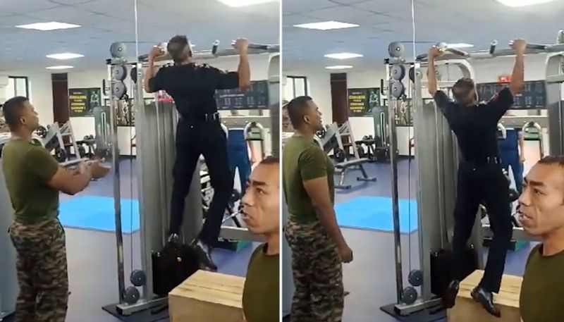 Viral video: Major General, 56, performs 25 pull-ups without break, netizens impressed (WATCH) gcw