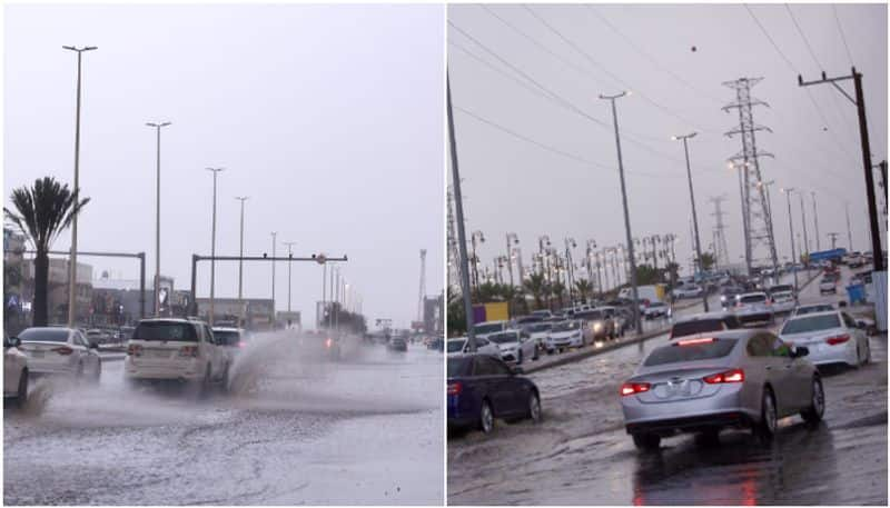 rainfall in saudi arabia amid extreme temperature 