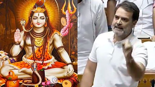 Modi vs Rahul Gandhi: BJP RSS is not entire Hindu community Rahul Gandhi showing Sivan picture