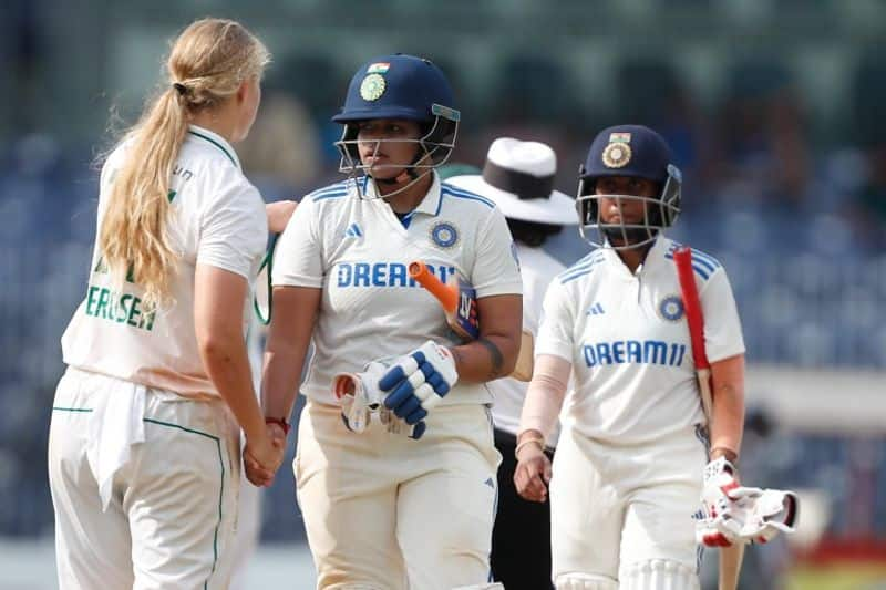 India clinch convincing 10-wicket win over South Africa in one-off women's Test; WATCH team celebration snt