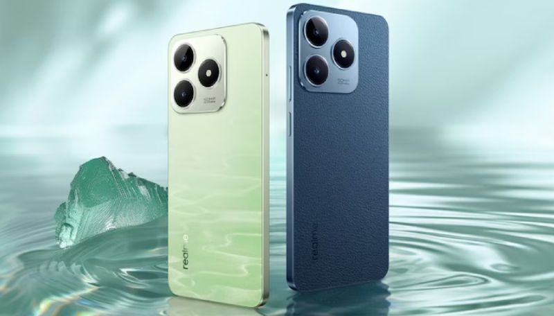 Realme launching vegan leather air gesture AI tech budget smart phone in india realme c63 spec and price ans