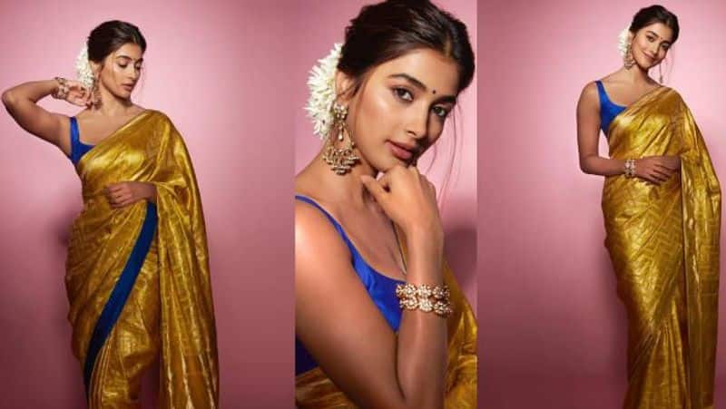 south actress  Pooja Hegde latest and beactiful saree collection xbw