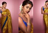 south actress  Pooja Hegde latest and beactiful saree collection xbw