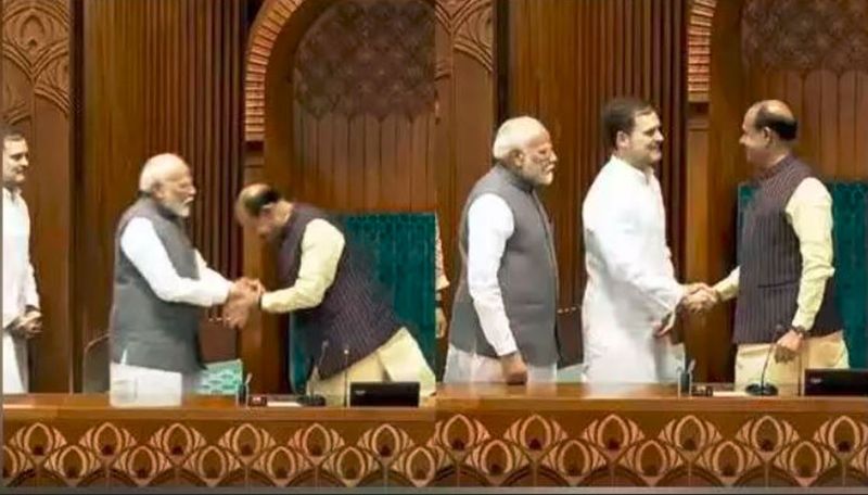 See how the speaker gave a reply to Rahul who saying that you bowed to the Prime Minister and stood straight when I came akb