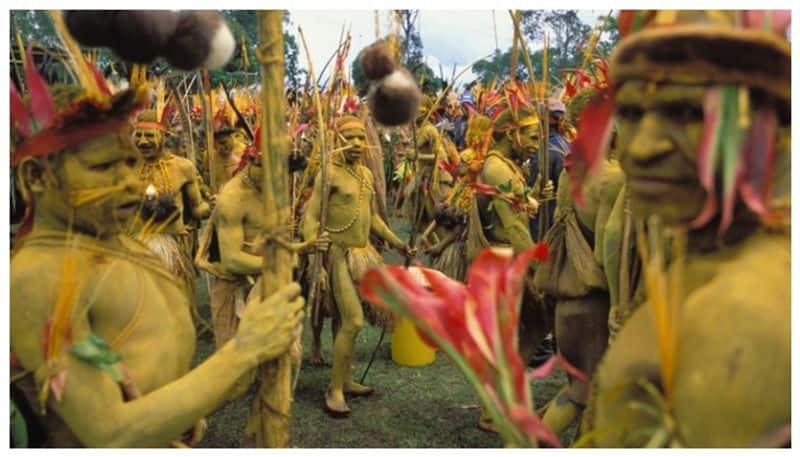 Cannibalism is part of the ritual of the Four Tribe in Papua New Guinea  