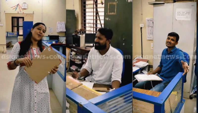 Kerala: Thiruvalla municipality staff films reel in office; Video goes viral anr