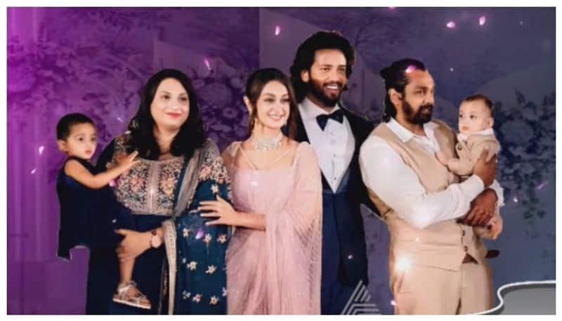 Sarja family dance in Aishwarya sarja wedding reception nbn