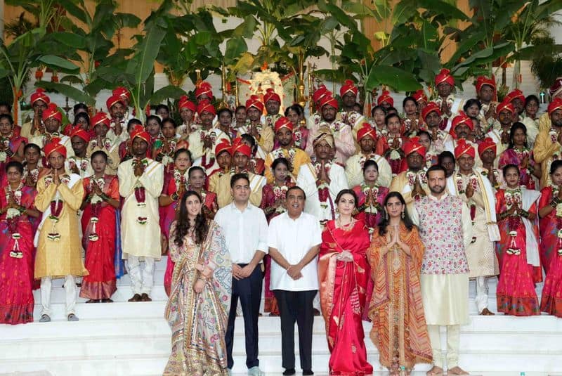 Mass wedding held for over 50 underprivileged couples ahead of Anant Ambani-Radhika Merchant wedding skr