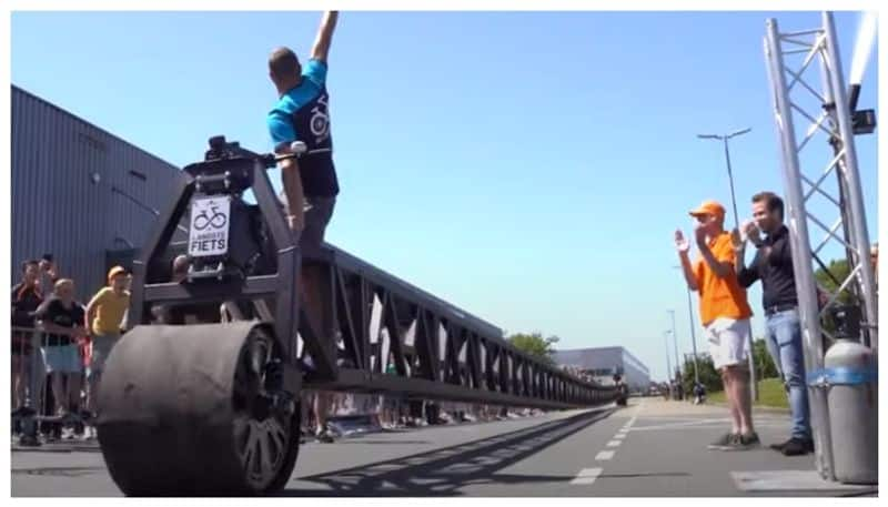 The world s largest Dutch made bicycle length is 180 feet 11 inches Guinness World Record