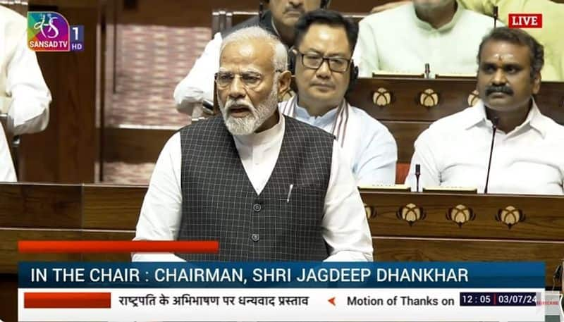 Rajya Sabha Session : Cant handle the truth says Pm Modi as Opposition walks out Rya