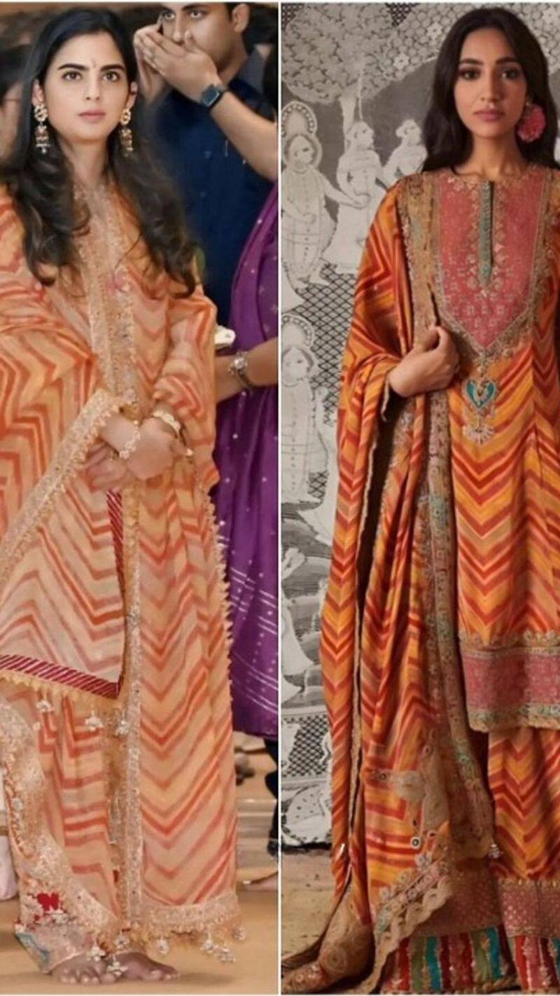 isha ambani wore mustard suit at mass wedding worth at 1 lakh isha ambani salwar suit design kxa