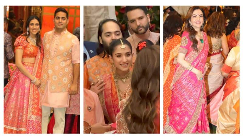 Anant Ambani, Radhika Merchant Wedding: Janhvi Kapoor, Shikhar Pahariya and others attend Mameru ceremony ATG