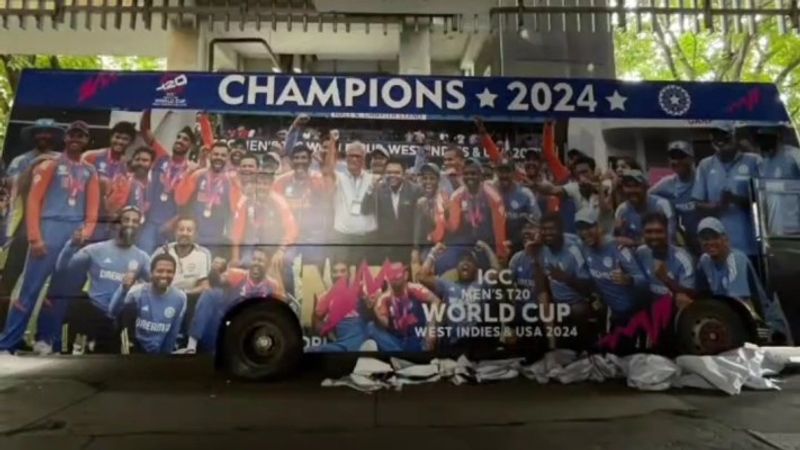 REVEALED First glimpse of T20 World Cup-winning Indian team's open bus for victory parade in Mumbai (WATCH) snt